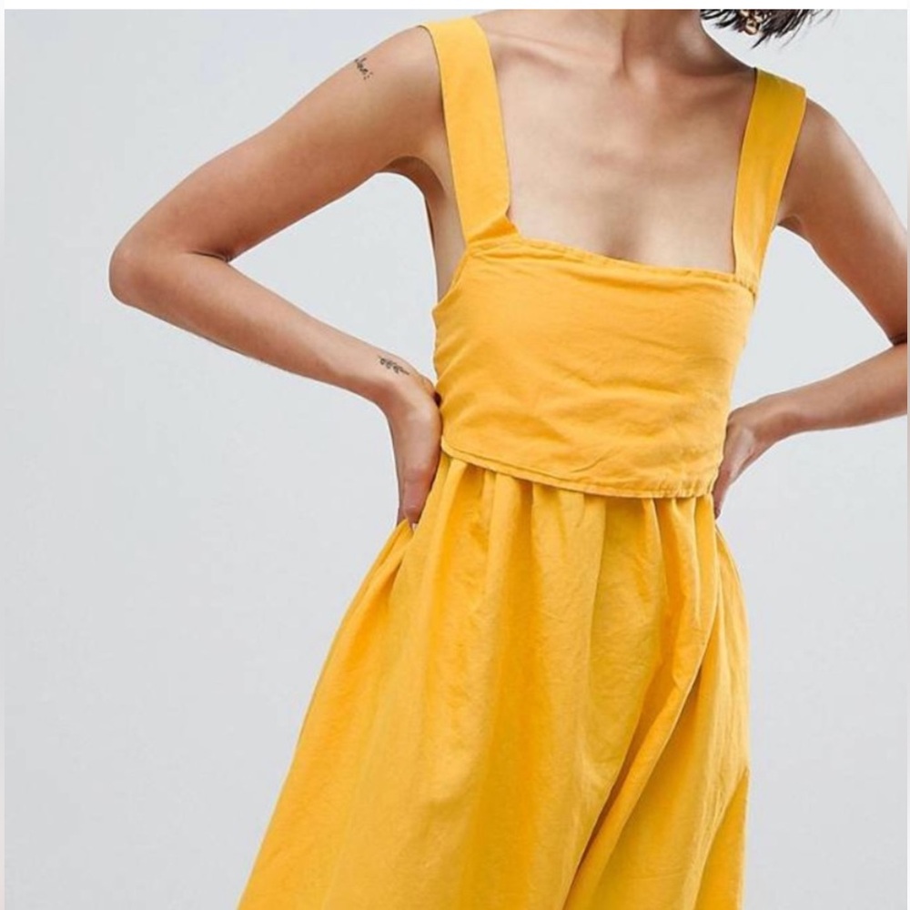 ASOS Vero Moda Butter Yellow Maxi Dress
